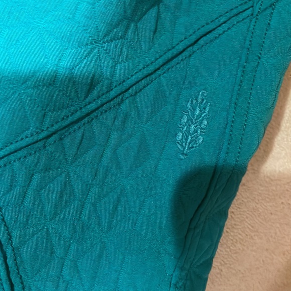NWOT Free People Movement flipside quilted green/teal pants wavy waters large - Picture 6 of 9